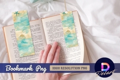 Artistic beach seascape Bookmark PNG Product Image 1