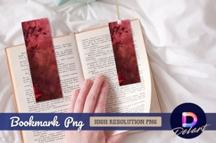 Dark red roses and textured background Bookmark PNG Product Image 1