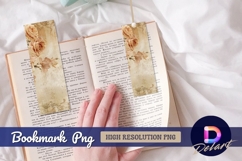 Vintage roses on grunge style Bookmark PNG Product Image 1
