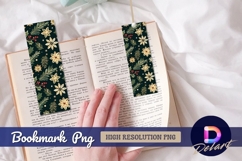 Christmas floral pattern Bookmark PNG Product Image 1