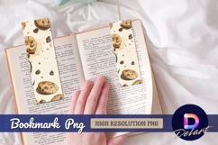 Cookies and milk flat lay styled still Bookmark PNG Product Image 1
