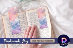 Pastel watercolor texture background Bookmark PNG Product Image 1