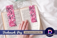 Pink abstract camouflage animal print texture bookmark png Product Image 1