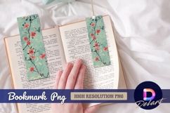 Vintage floral background bookmark png design Product Image 1