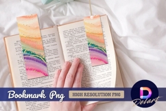 Watercolor artwork with golden accents Bookmark PNG Product Image 1