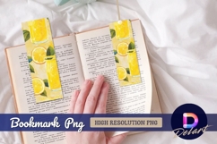 Refreshing lemonade jars and slice decorative Bookmark PNG Product Image 1