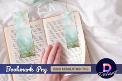Floral watercolor Bookmark PNG Product Image 1