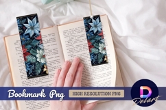 Colorful floral patterned Bookmark PNG Product Image 1