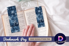 Watercolor snowflake Bookmark PNG Product Image 1