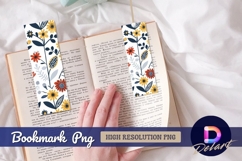 Floral vector illustration Bookmark PNG Product Image 1