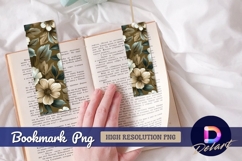 Elegant floral pattern for Bookmark PNG Product Image 1