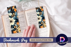 Elegant floral pattern for Bookmark PNG Product Image 1