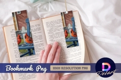Pair of cardinals on blue chair Bookmark png Product Image 1