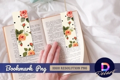 Elegant rose floral Bookmark PNG Product Image 1