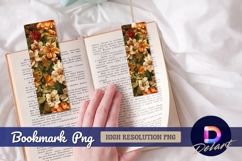 Floral elegance vintage style flowers Bookmark PNG Product Image 1