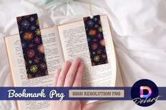 Colorful firework floral pattern Bookmark PNG Product Image 1