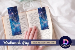 Sparkling galaxy celestial space Bookmark PNG Product Image 1