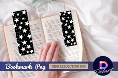 Starry night black white Bookmark PNG Product Image 1