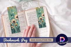 Dandelion field abstract painting Bookmark PNG Product Image 1