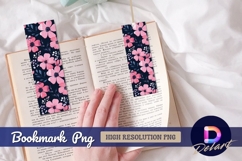 Floral watercolor pattern for Bookmark PNG Product Image 1