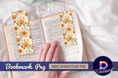 Daisy flower watercolor Bookmark PNG Product Image 1