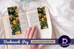 Oranges leaves and flowers Bookmark PNG Product Image 1