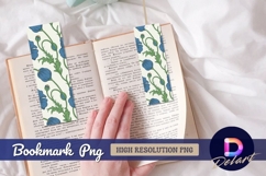 Blue poppies seamless floral pattern Bookmark Png Product Image 1