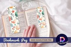 Watercolor easter pattern with bird Bookmark PNG Product Image 1