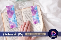 Abstract pastel clouds watercolor painting Bookmark PNG Product Image 1