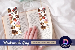 Watercolor dessert sweet treats Bookmark PNG Product Image 1