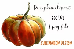 Pumpkin clipart | PNG for sublmation Product Image 1