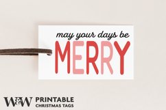 Printable Christmas Gift Tag Bundle | Modern Christmas Tags Product Image 4