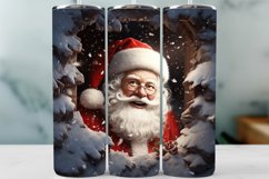 Christmas Tumbler Wrap, Santa Claus Sublimation Product Image 1