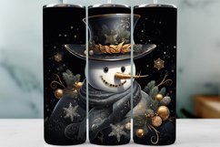 Christmas Tumbler Wrap, Snowman Sublimation Product Image 1