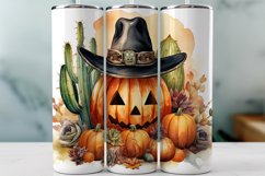 Western Country Halloween Pumpkin Sublimation Design Product Image 1