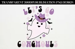 Western Halloween PNG Cowgirl Ghost Sublimation Design Product Image 1
