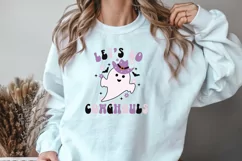 Western Halloween PNG Cowgirl Ghost Sublimation Design Product Image 3