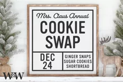 Mrs Claus Cookie Swap SVG |Christmas SVG Product Image 1
