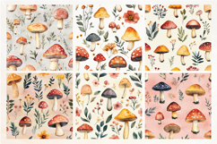 Mushroom GardenVol. 1 Seamless Digital Paper, 18 PNG Product Image 4