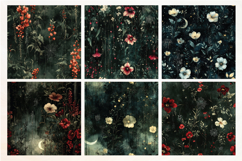 Night Garden Vol. 3 Seamless Digital Paper, 27 PNG Product Image 4
