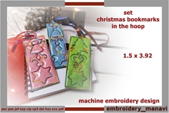 ITH Embroidery Design Christmas Set Ornament from 3 bookmark Product Image 1