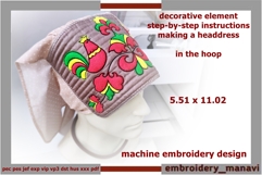 Step-by-Step Folk Headwear In The Hoop Sewing Tutorial Product Image 1