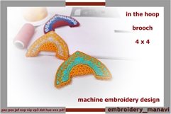 ITH Kokoshnik Brooch FSL Embroidery Project Product Image 1