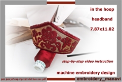 In The Hoop Headband Kokoshnik Design Embroidery Manavi 05 Product Image 1