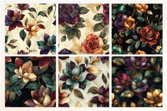 Opulent Florals Seamless Digital Paper,18 PNG-JPEG Product Image 4