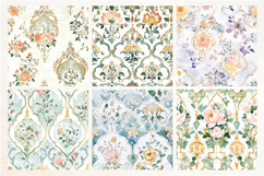 Ornamental Floral Seamless Digital Paper, 18 PNG Product Image 4