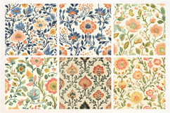 Ornamental Floral Seamless Digital Paper Vol.3, 18 PNG Product Image 4