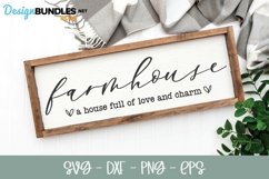 A House Full Of Love and Charm - Farmhouse SVG Product Image 1