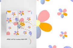 Flowers Digital Paper, Floral Seamless Pattern Product Image 1