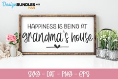 Happiness Is Being At Grandma's House - Grandchildren SVG Product Image 1